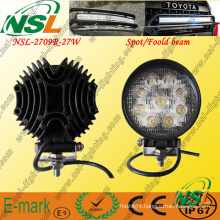 27W LED Work Light, 9PCS*3W Epsitar LED Light, 2295lm LED Work Light for Trucks